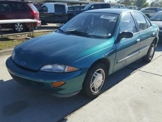 1G1JF5246X7305996 - 1999 CHEVROLET CAVALIER L GREEN photo 2