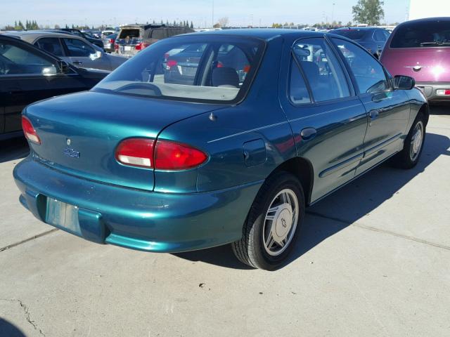 1G1JF5246X7305996 - 1999 CHEVROLET CAVALIER L GREEN photo 4