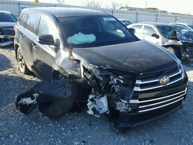 5TDBZRFH3HS396854 - 2017 TOYOTA HIGHLANDER BLACK photo 1