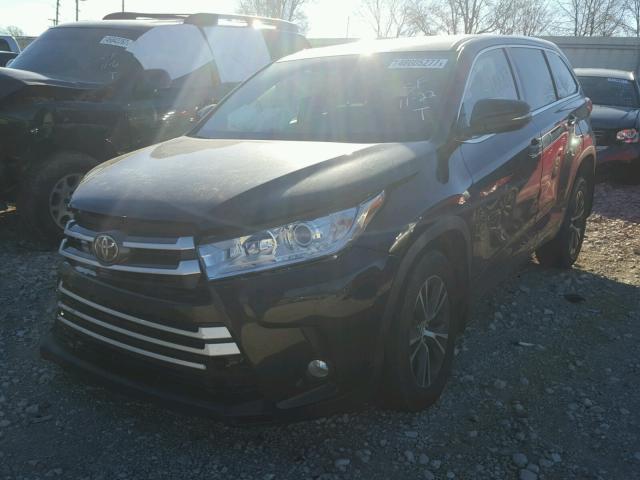 5TDBZRFH3HS396854 - 2017 TOYOTA HIGHLANDER BLACK photo 2