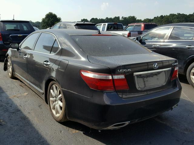 JTHGL46F175008676 - 2007 LEXUS LS 460L BLACK photo 3