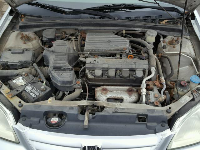 1HGES16541L070112 - 2001 HONDA CIVIC LX SILVER photo 7