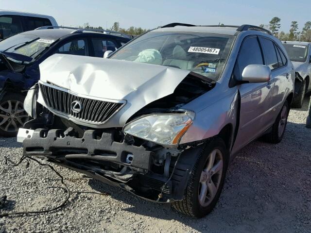 2T2GK31UX7C001194 - 2007 LEXUS RX 350 SILVER photo 2