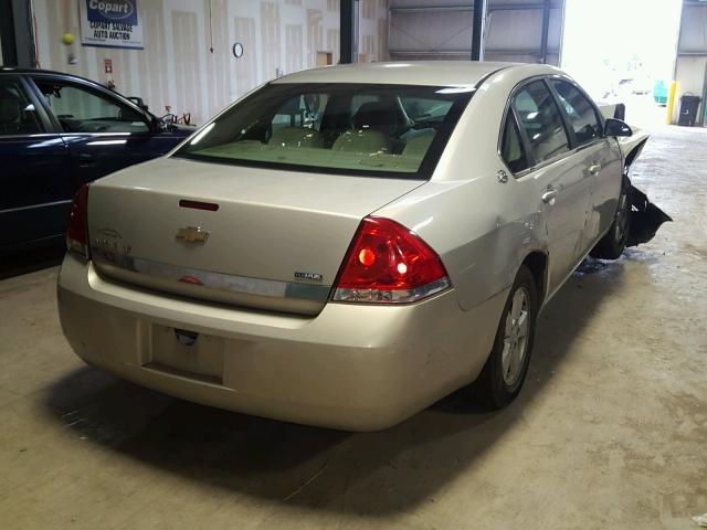 2G1WT58K881261714 - 2008 CHEVROLET IMPALA LT BEIGE photo 4