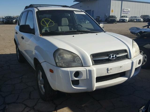 KM8JM12B85U188517 - 2005 HYUNDAI TUCSON GL WHITE photo 1