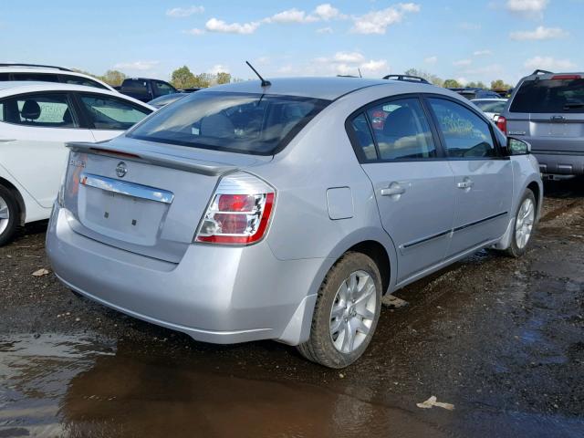 3N1AB6AP0CL757021 - 2012 NISSAN SENTRA 2.0 SILVER photo 4