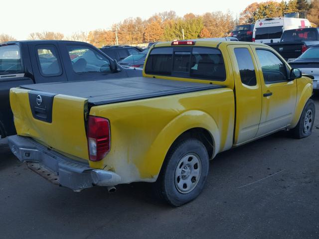 1N6BD06T38C432622 - 2008 NISSAN FRONTIER K YELLOW photo 4