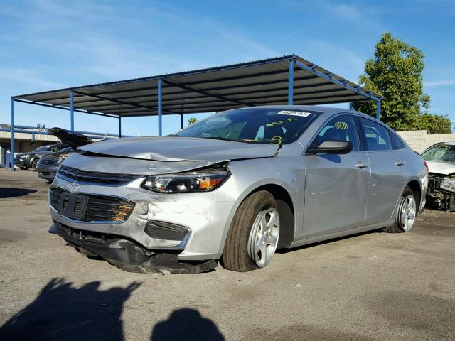 1G1ZB5ST7HF171464 - 2017 CHEVROLET MALIBU LS SILVER photo 2