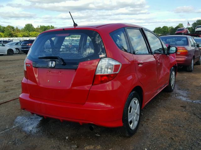 JHMGE8H35DC046892 - 2013 HONDA FIT RED photo 4