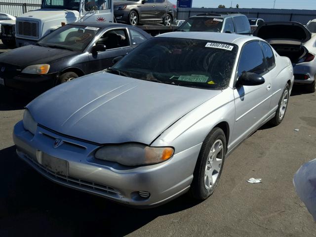 2G1WW12EX29155342 - 2002 CHEVROLET MONTE CARL ვერცხლისფერი ფოტო 2