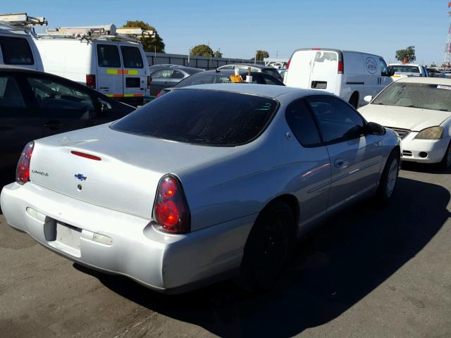 2G1WW12EX29155342 - 2002 CHEVROLET MONTE CARL ვერცხლისფერი ფოტო 4