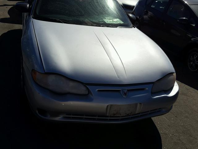 2G1WW12EX29155342 - 2002 CHEVROLET MONTE CARL ვერცხლისფერი ფოტო 9