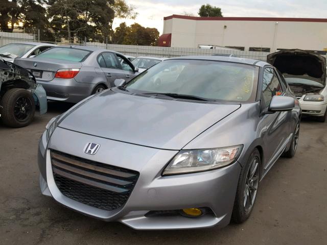 JHMZF1C68CS004929 - 2012 HONDA CR-Z EX SILVER photo 2