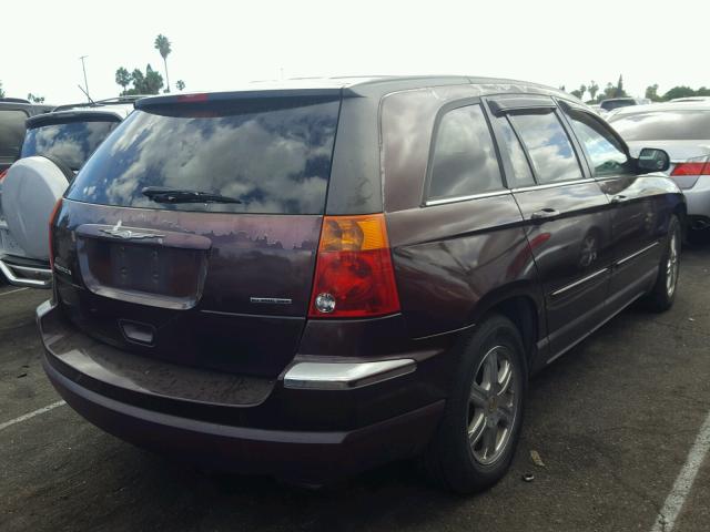 2C8GF68474R386868 - 2004 CHRYSLER PACIFICA BURGUNDY photo 4