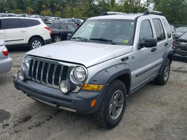 1J8GL38K65W617350 - 2005 JEEP LIBERTY RE 银色 照片 2