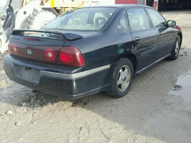 2G1WH55K829287051 - 2002 CHEVROLET IMPALA LS BLACK photo 4