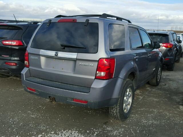 4F2CZ96168KM29991 - 2008 MAZDA TRIBUTE S GRAY photo 4