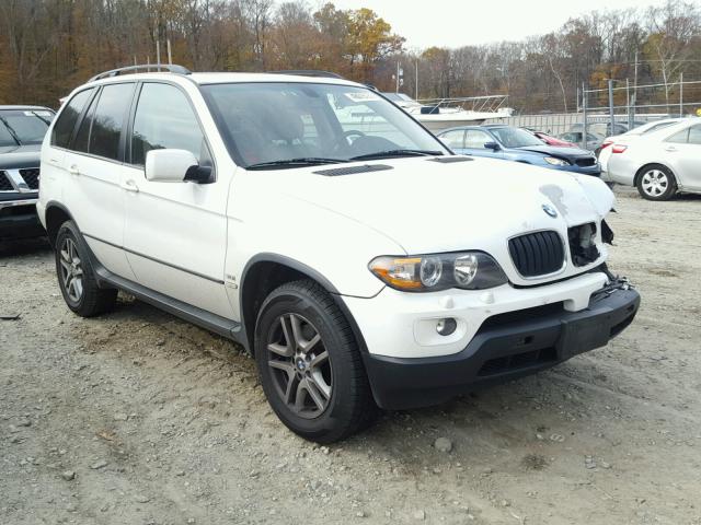 5UXFA13596LY48095 - 2006 BMW X5 3.0I WHITE photo 1