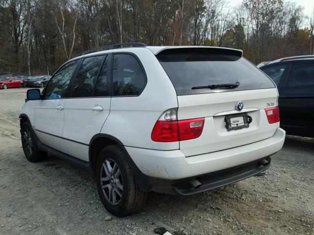 5UXFA13596LY48095 - 2006 BMW X5 3.0I WHITE photo 3