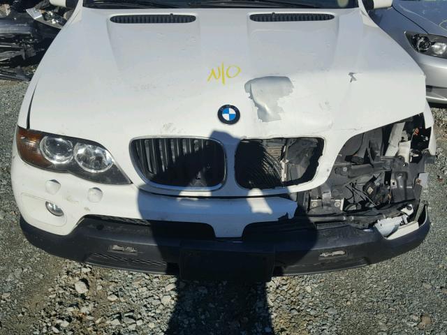 5UXFA13596LY48095 - 2006 BMW X5 3.0I WHITE photo 7