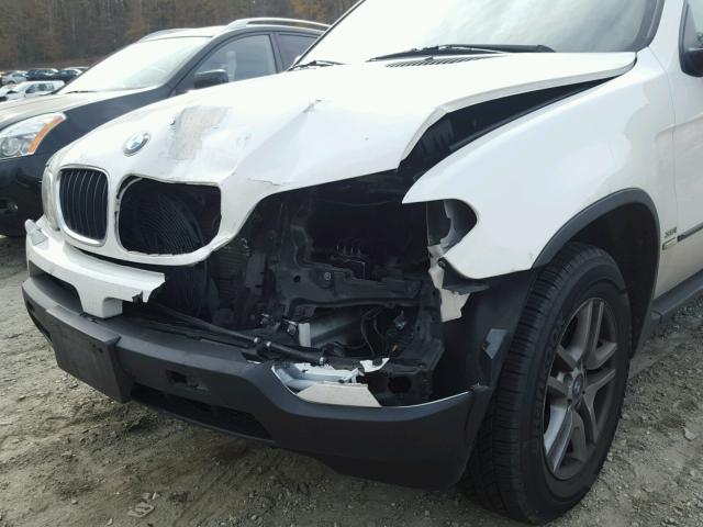 5UXFA13596LY48095 - 2006 BMW X5 3.0I WHITE photo 9