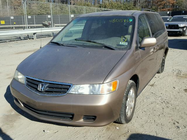 5FNRL18804B126462 - 2004 HONDA ODYSSEY EX GOLD photo 2