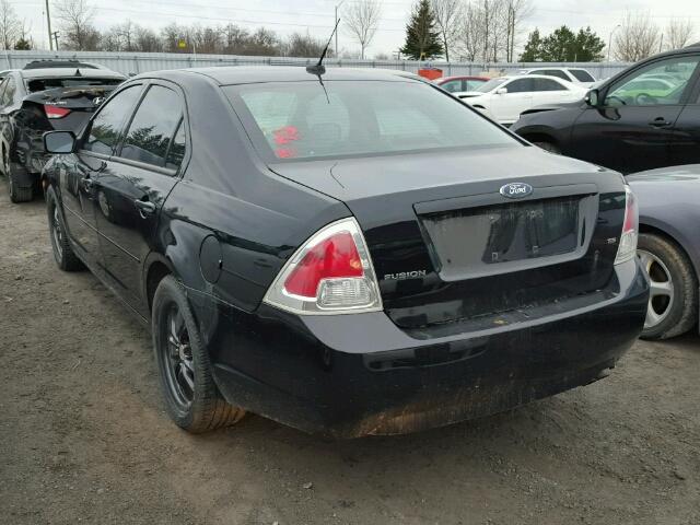 3FAHP07Z17R278974 - 2007 FORD FUSION SE BLACK photo 3