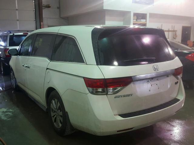 5FNRL5H47EB061597 - 2014 HONDA ODYSSEY EX WHITE photo 3