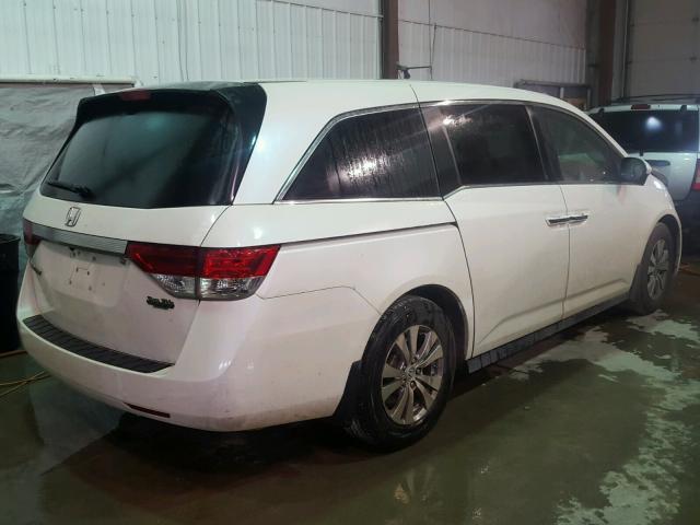 5FNRL5H47EB061597 - 2014 HONDA ODYSSEY EX WHITE photo 4