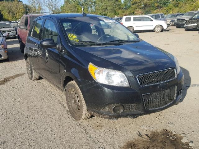 KL1TD6DE9AB100055 - 2010 CHEVROLET AVEO LS BLACK photo 1