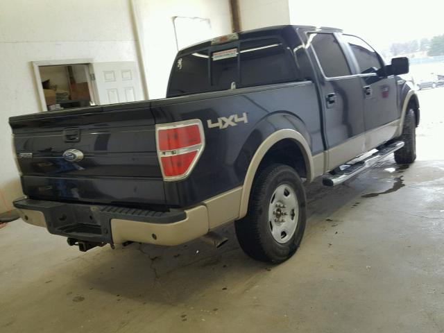 1FTPW14V29FA76189 - 2009 FORD F150 SUPER BLACK photo 4