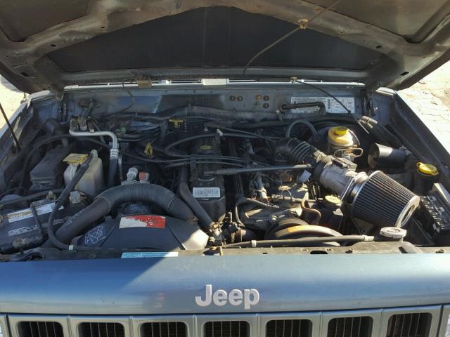 1J4FF68S5XL648227 - 1999 JEEP CHEROKEE S BLUE photo 7