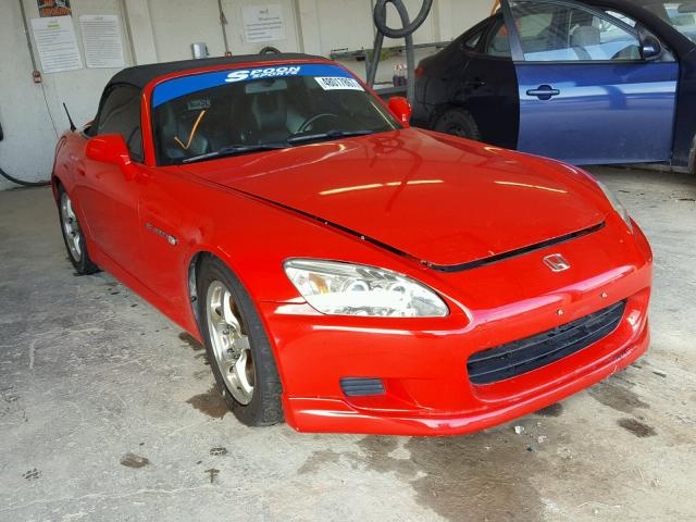 JHMAP11462T008692 - 2002 HONDA S2000 RED photo 1