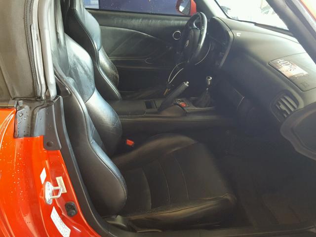 JHMAP11462T008692 - 2002 HONDA S2000 RED photo 5