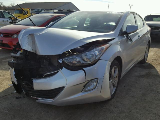 KMHDH4AE0CU261536 - 2012 HYUNDAI ELANTRA GL SILVER photo 2