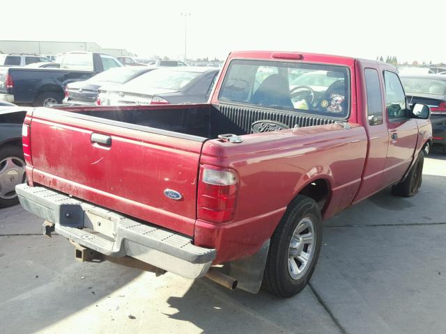 1FTYR44U13PB66472 - 2003 FORD RANGER SUP RED photo 4