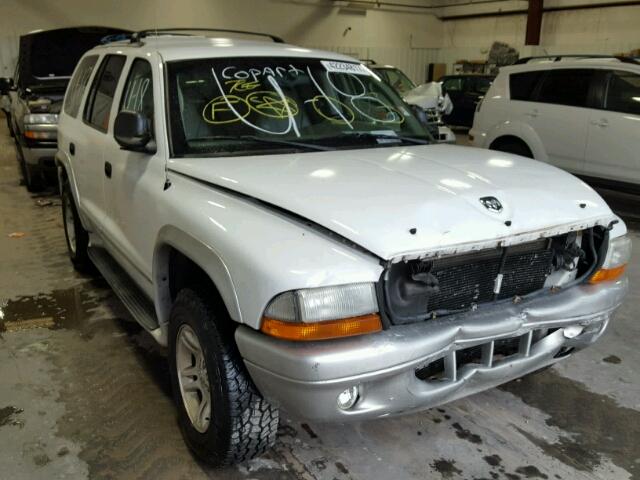 1D4HS58N03F605151 - 2003 DODGE DURANGO SL WHITE photo 1