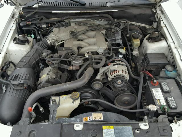 1FAFP40421F259531 - 2001 FORD MUSTANG WHITE photo 7