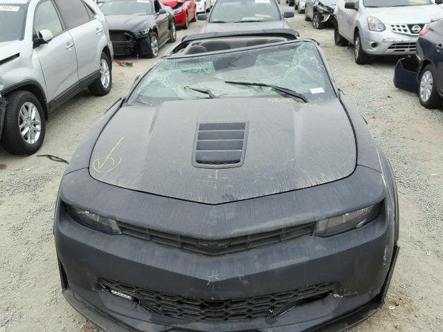 2G1FK3DJ2F9125601 - 2015 CHEVROLET CAMARO 2SS BLACK photo 9