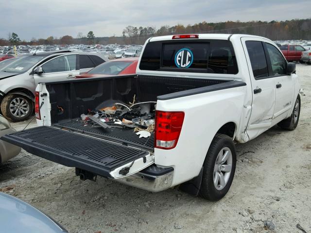 1N6BA0ED9CN319466 - 2012 NISSAN TITAN S WHITE photo 4