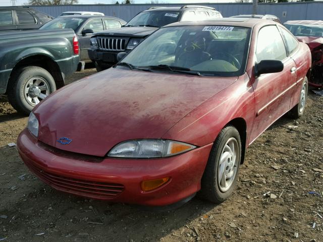 1G1JC1246W7337718 - 1998 CHEVROLET CAVALIER B RED photo 2