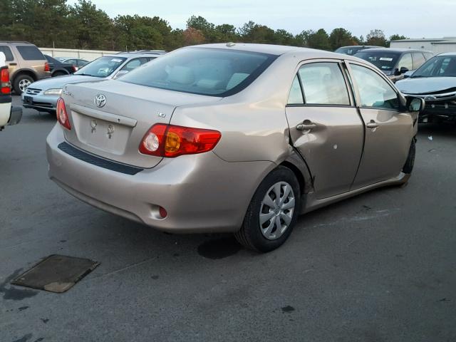 2T1BU4EE1AC258530 - 2010 TOYOTA COROLLA BA SILVER photo 4