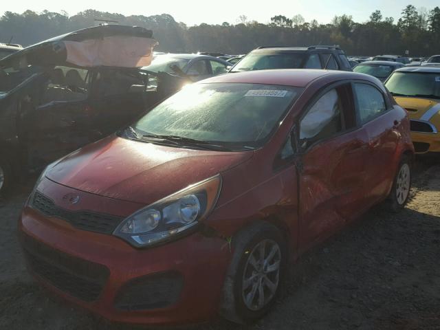 KNADM5A30C6027371 - 2012 KIA RIO LX RED photo 2