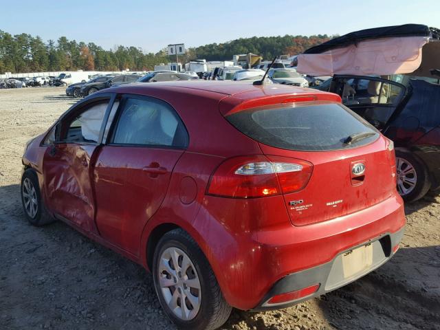 KNADM5A30C6027371 - 2012 KIA RIO LX RED photo 3