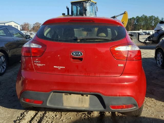 KNADM5A30C6027371 - 2012 KIA RIO LX RED photo 9