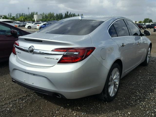 2G4GN5EX6E9242450 - 2014 BUICK REGAL PREM SILVER photo 4