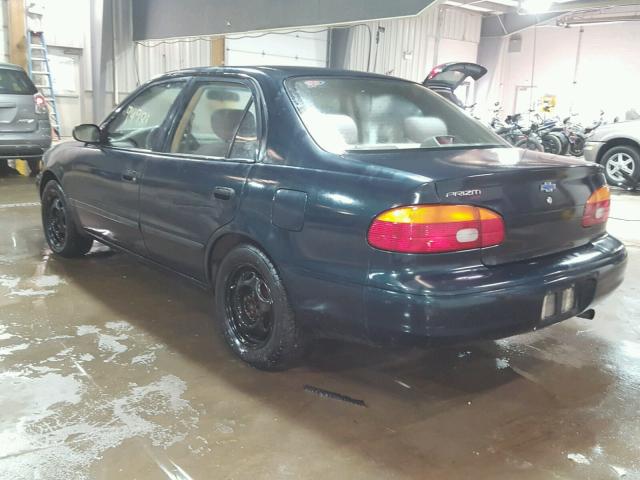 1Y1SK5282XZ420380 - 1999 CHEVROLET GEO PRIZM 绿色 照片 3