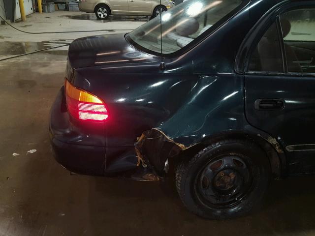 1Y1SK5282XZ420380 - 1999 CHEVROLET GEO PRIZM 绿色 照片 9