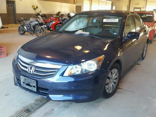 1HGCP2F32CA164713 - 2012 HONDA ACCORD LX BLUE photo 2