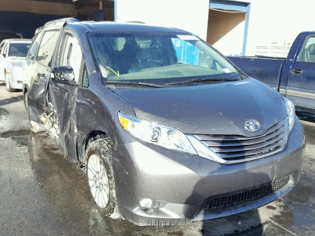 5TDYK3DC6GS751002 - 2016 TOYOTA SIENNA XLE GRAY photo 1